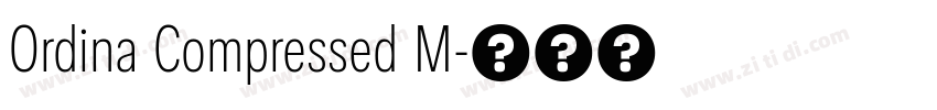 Ordina Compressed M字体转换